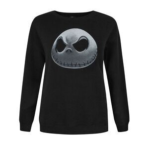 Nightmare Before Christmas Womens/Ladies Jack Skellington Sweater / Black